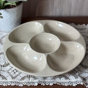 Red Wing USA Speckled Cream Divided Serving Tray